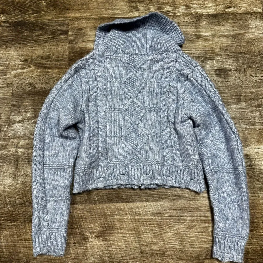 Willow & Wind Wool Blend Full Zip Cardigan Size Small